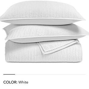 Sky Pickstitch Coverlet Set from Bloomingdale's - Size Twin